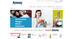 Desktop Screenshot of amway.com.mx
