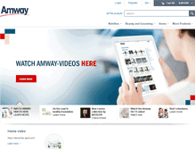 Tablet Screenshot of amway.si