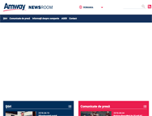 Tablet Screenshot of news.amway.ro