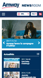 Mobile Screenshot of news-fr.amway.be
