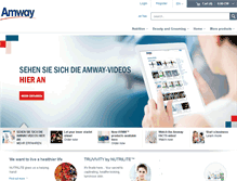 Tablet Screenshot of amway.ch