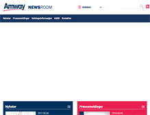 Tablet Screenshot of news.amway.no