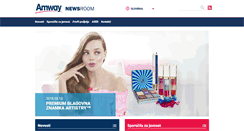 Desktop Screenshot of news.amway.si