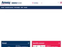 Tablet Screenshot of news.amway.si