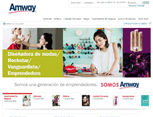 Tablet Screenshot of amway.com.sv